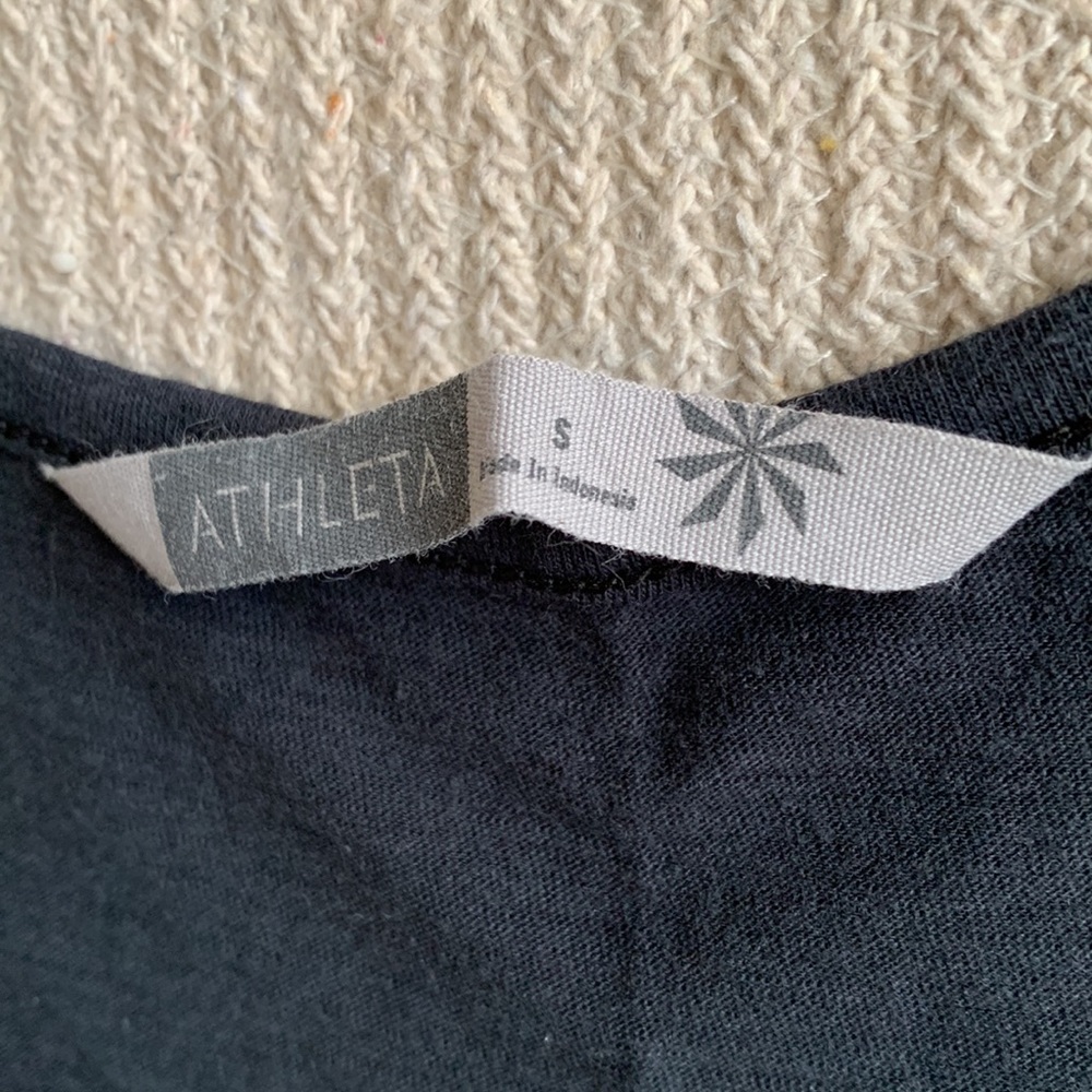 ATHLETA Black Racerback Beach Coverup with Pockets S - Picture 8 of 9